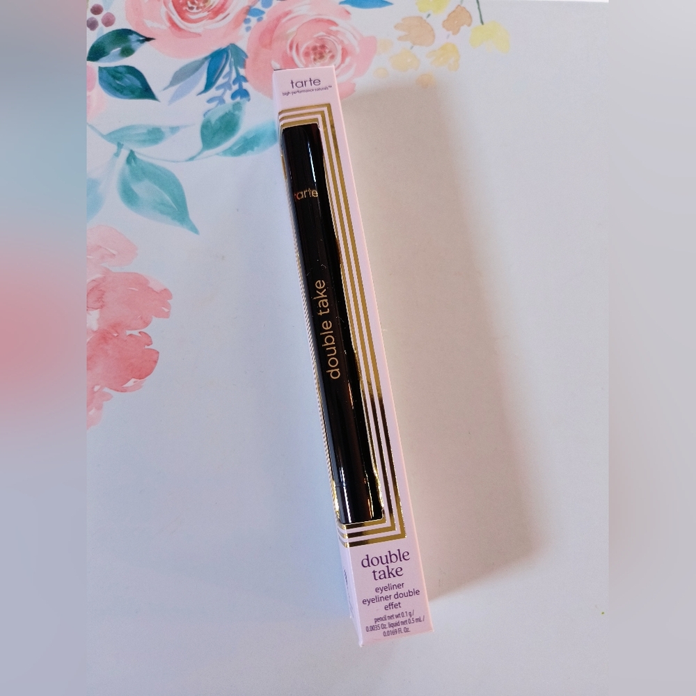 Tarte Double Take Double-ended 2-in-1 Liquid & Gel Black Eyeliner